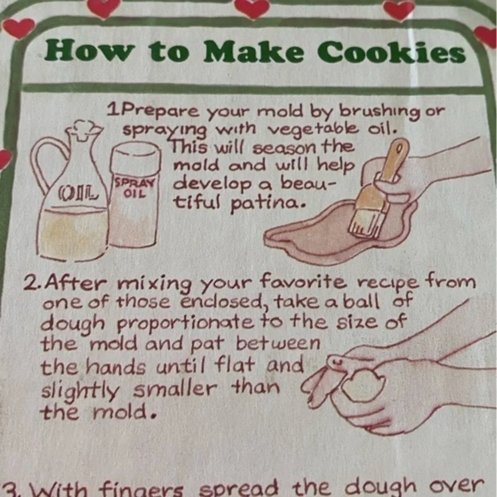 Vintage Hartstone Goldilocks Ceramic Stoneware Cookie Mold NIB